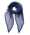 PR740 Premier 'Colours' Chiffon Scarf Marine Blue colour image